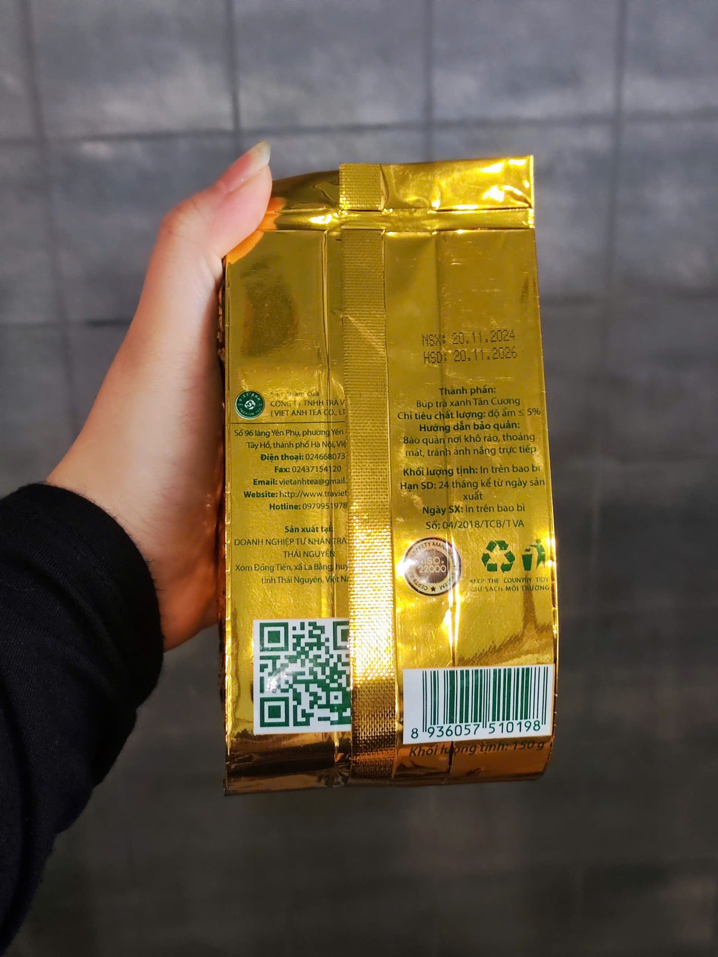 Viet Anh Tea -Thai Nguyen, Tan Cuong Green Tea Bag High Quality Chè Xanh Đặc Biệt, Trà Tân Cương