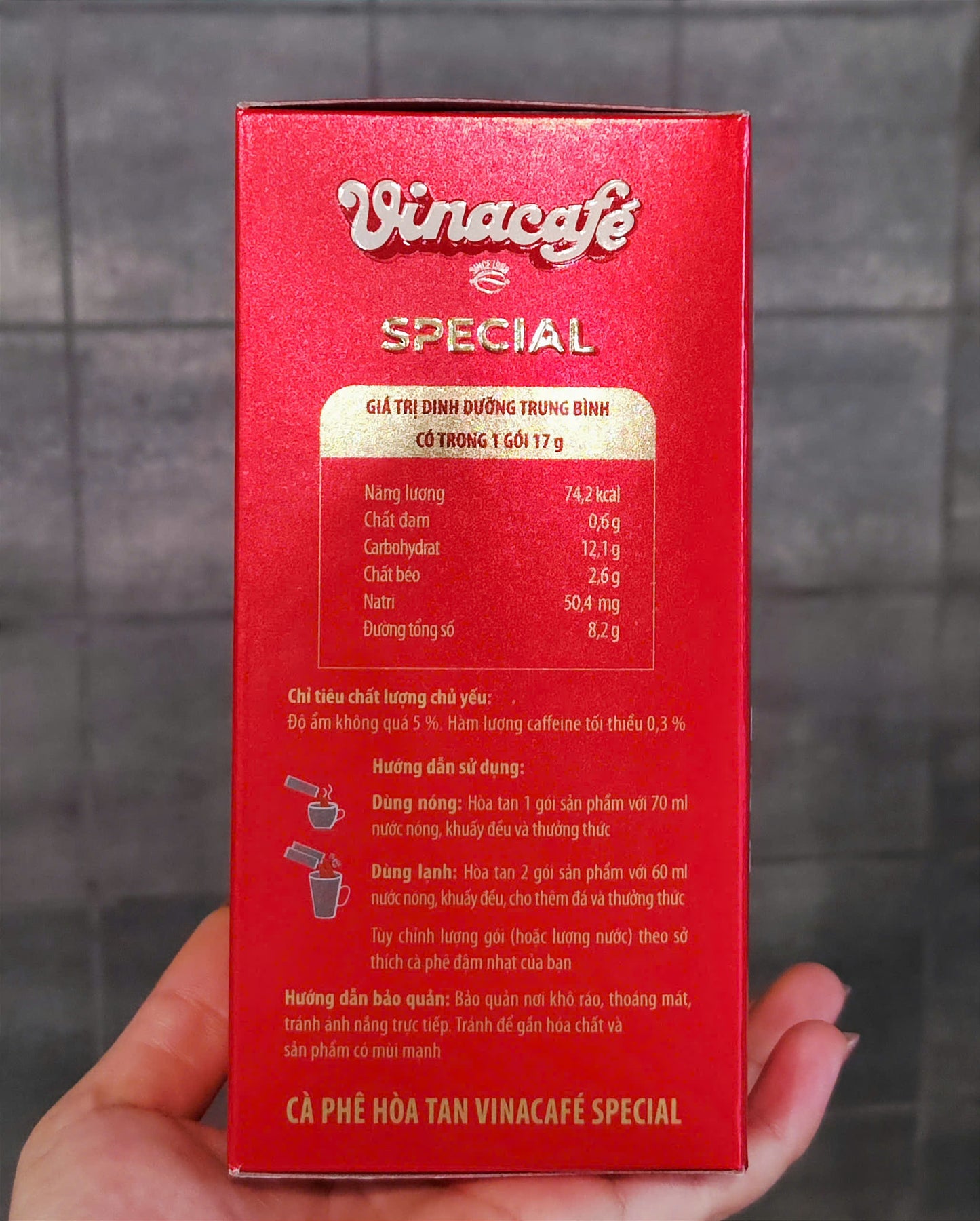 Vinacafe Special Instant Coffee Red Packaging 306g / 782g Vietnamese Coffee