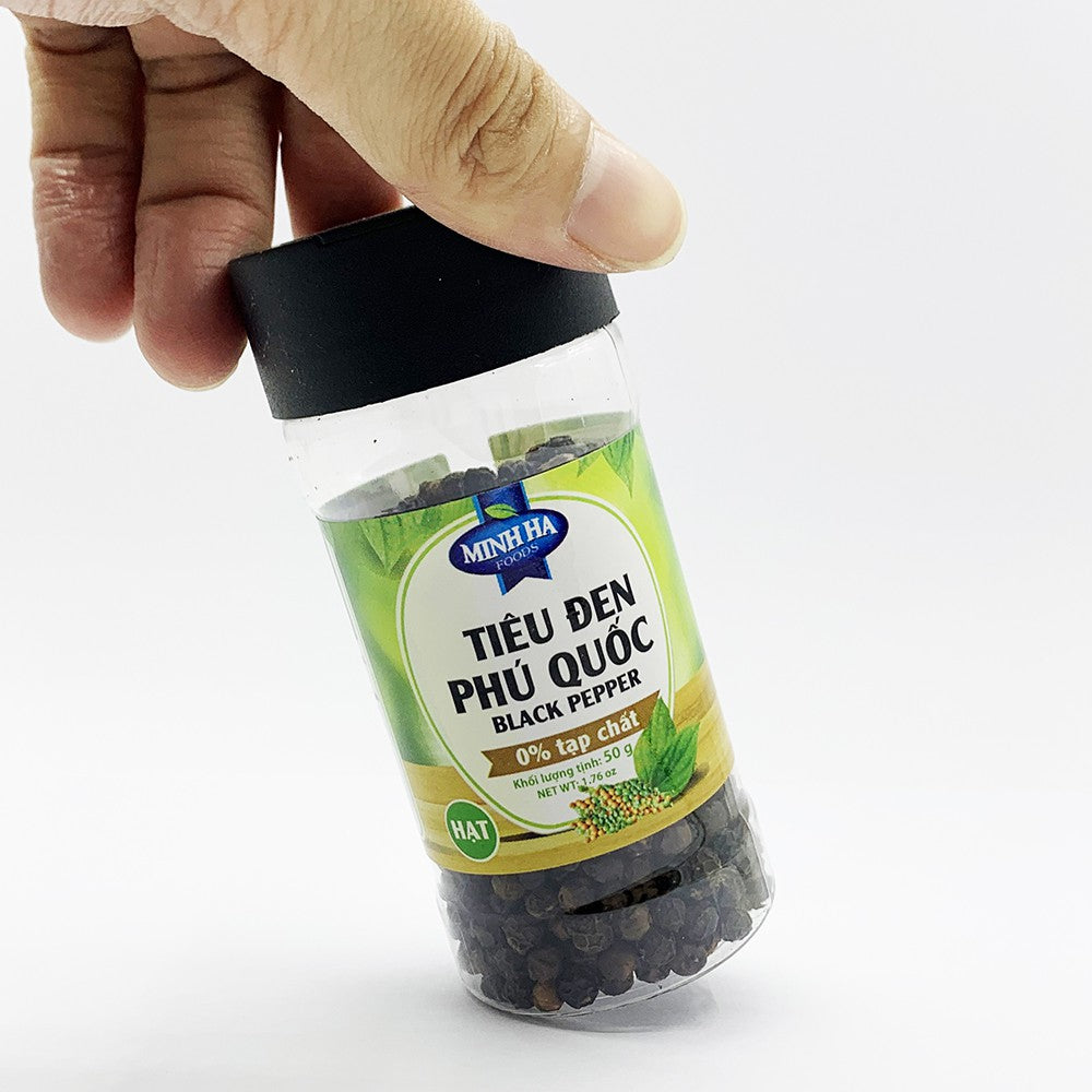 Minh Ha Foods Phu Quoc Black & White Pepper - Vietnamese Traditional Spices