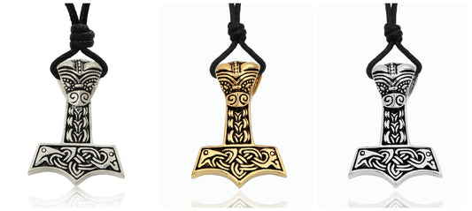 God's Hammer 92.5 Sterling Silver Pewter Brass Necklace Pendant Jewelry