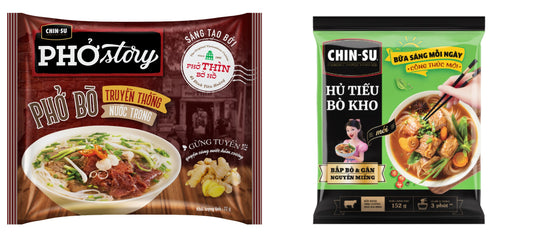 Vietnamese Instant Noodles Variety Flavor Chin-su VietsWay USA seller