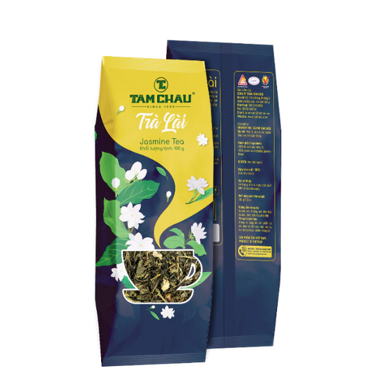 Tam Chau Jasmine Tea Bag 100g - Vietnamese Speical Tea Tâm Châu Trà Lài