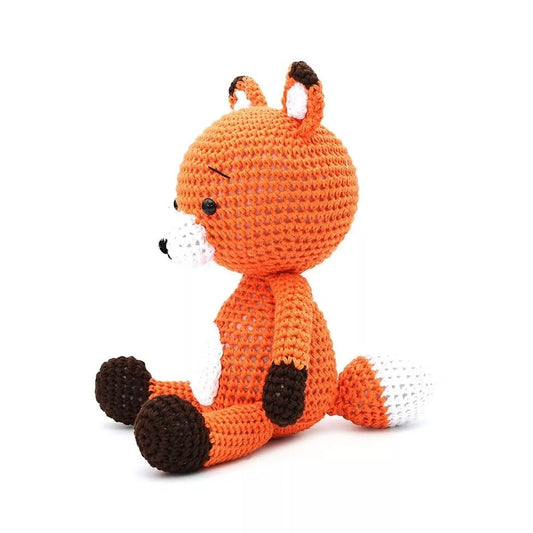 Cute Fox Handmade Amigurumi Stuffed Toy Knit Crochet Doll VAC