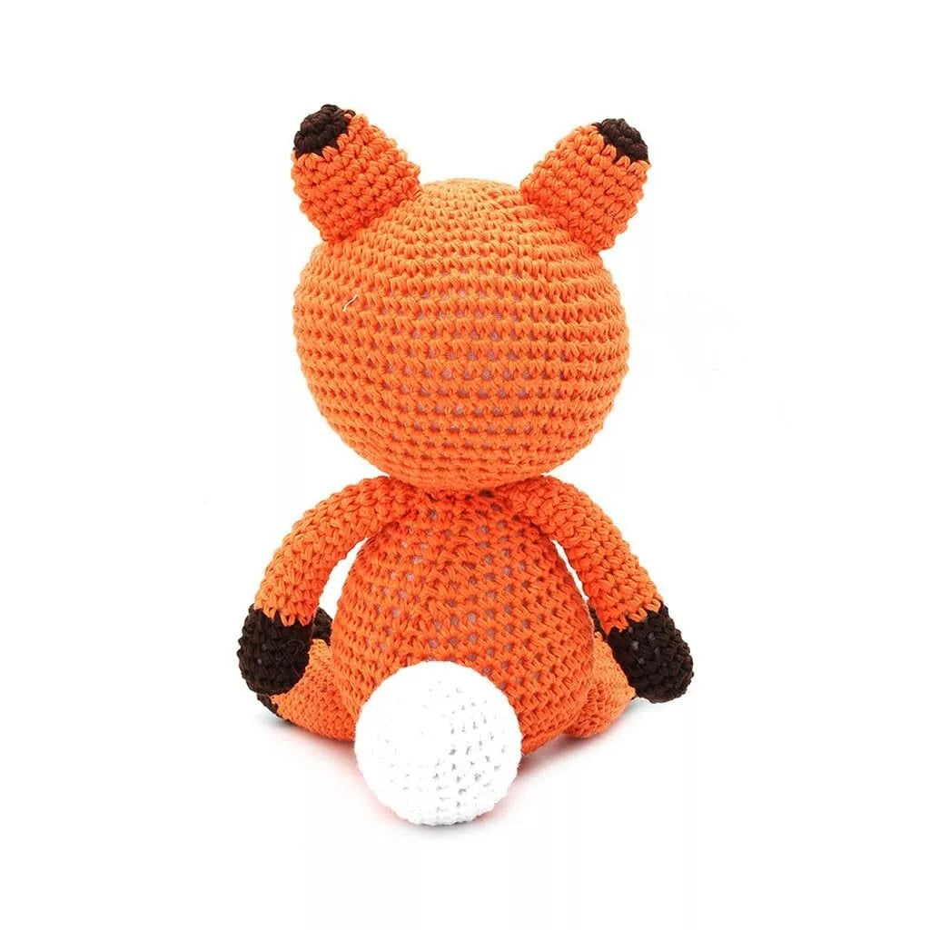 Cute Fox Handmade Amigurumi Stuffed Toy Knit Crochet Doll VAC