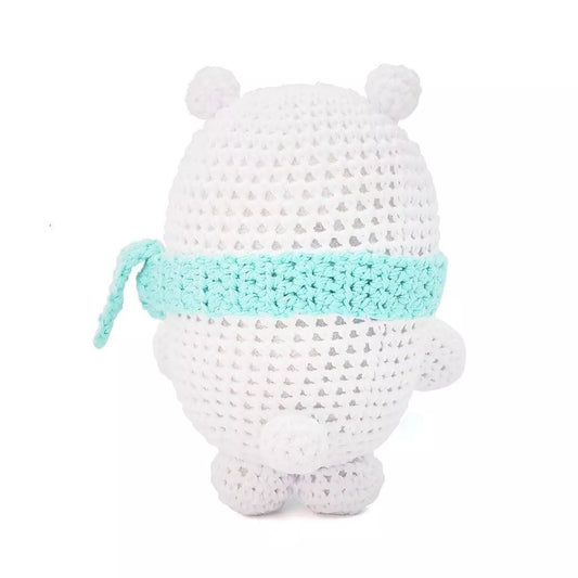 White Bear Handmade Amigurumi Stuffed Toy Knit Crochet Doll VAC