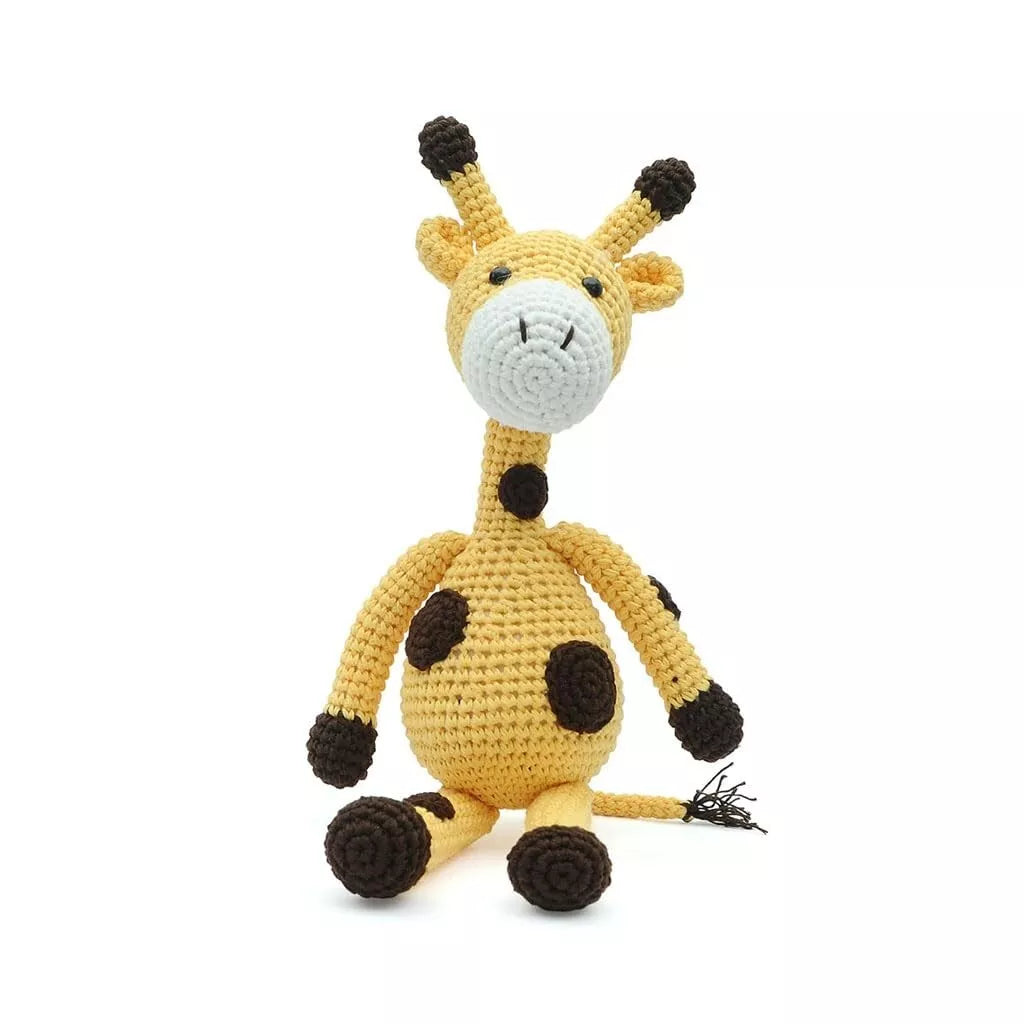 Cute Giraffe Handmade Amigurumi Stuffed Toy Knit Crochet Doll VAC