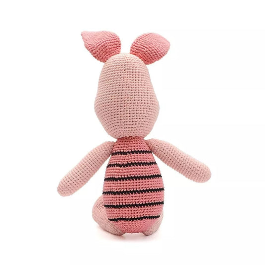Cute Pink Handmade Amigurumi Stuffed Toy Knit Crochet Doll VAC