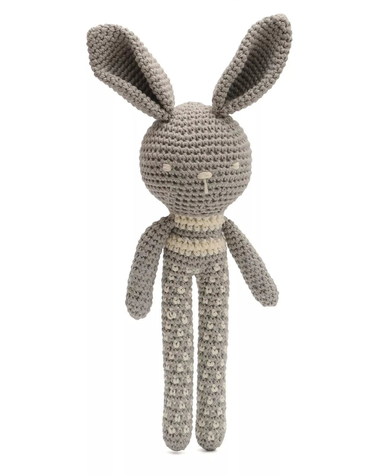 Cute Long-legged Rabbit Handmade Amigurumi Stuffed Toy Knit Crochet Doll VAC