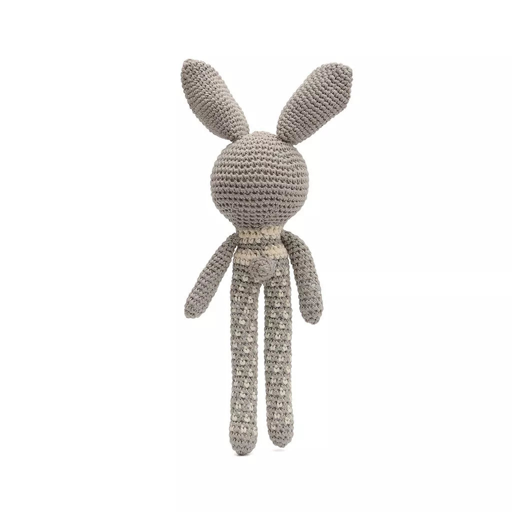 Cute Long-legged Rabbit Handmade Amigurumi Stuffed Toy Knit Crochet Doll VAC