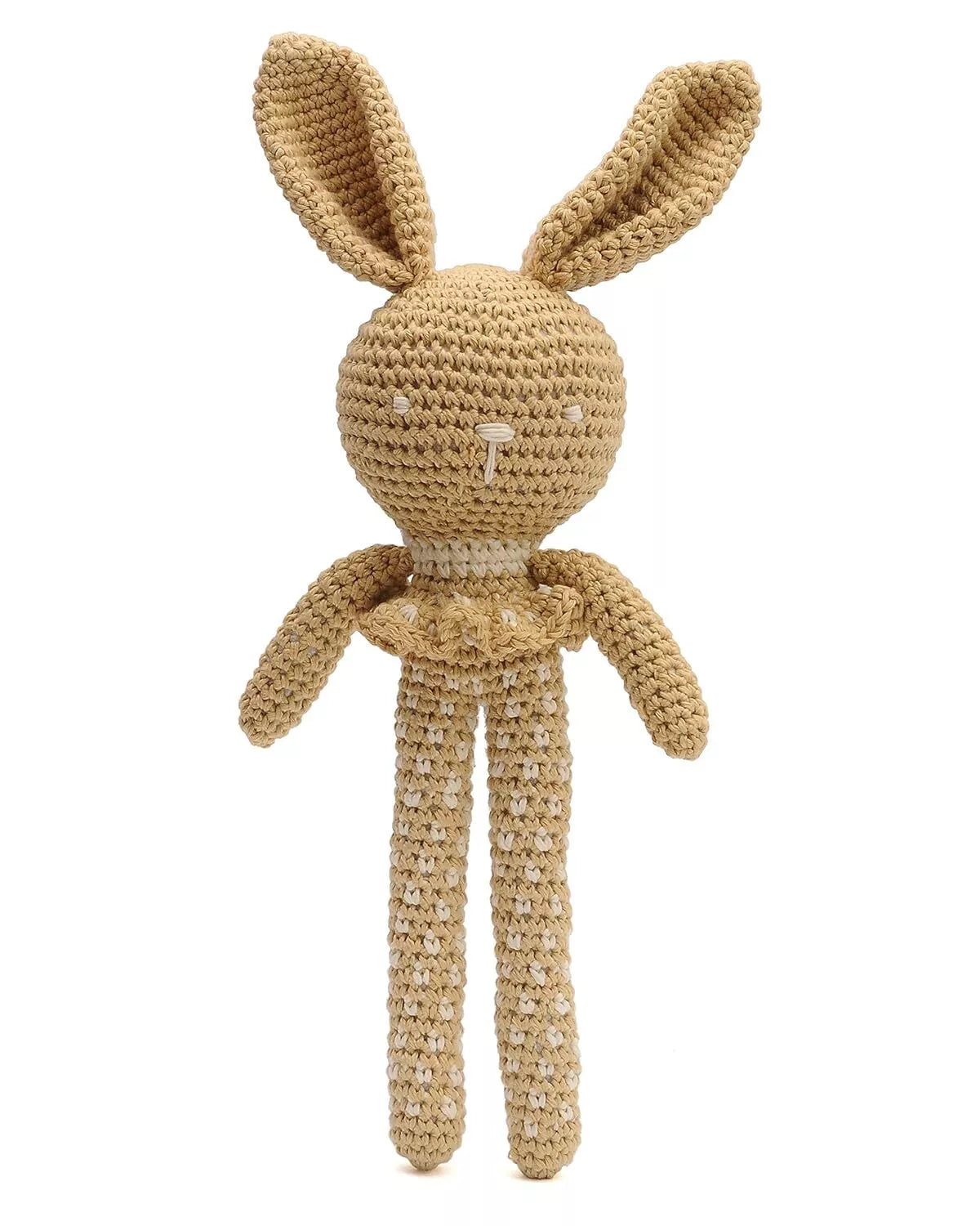 Cute Long-legged Rabbit Handmade Amigurumi Stuffed Toy Knit Crochet Doll VAC