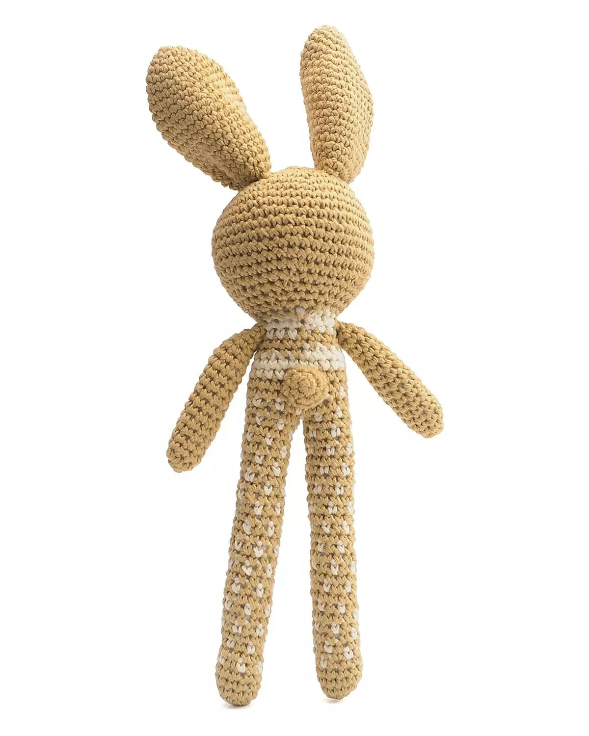 Cute Long-legged Rabbit Handmade Amigurumi Stuffed Toy Knit Crochet Doll VAC