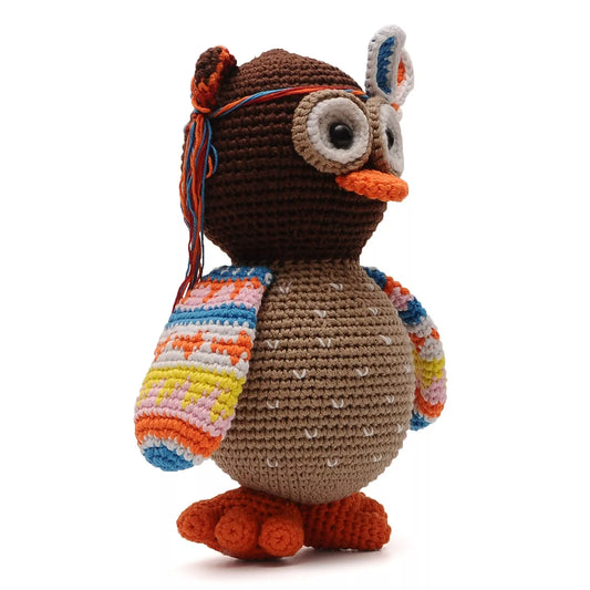 Cute Owl Handmade Amigurumi Stuffed Toy Knit Crochet Doll VAC