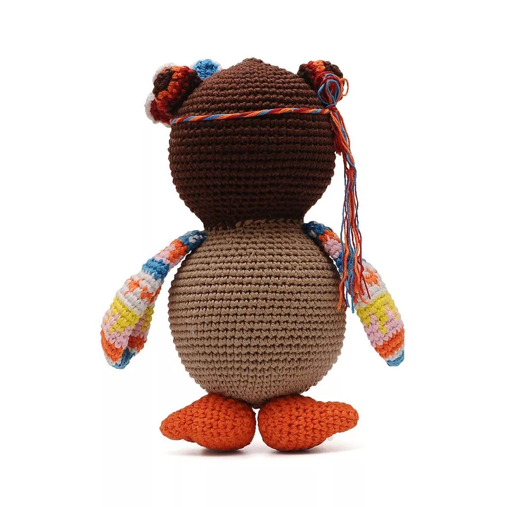 Cute Owl Handmade Amigurumi Stuffed Toy Knit Crochet Doll VAC