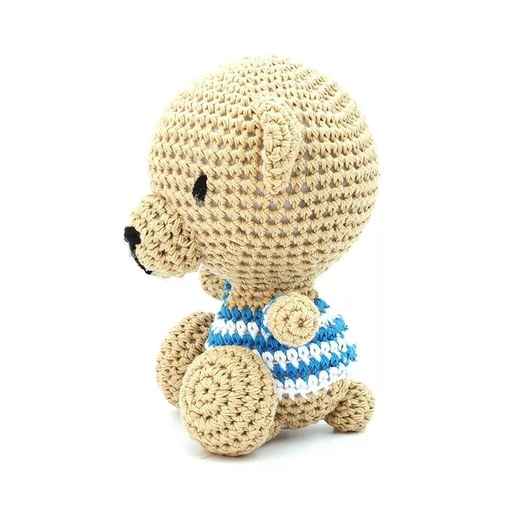 Cute Bear Handmade Amigurumi Stuffed Toy Knit Crochet Doll VAC