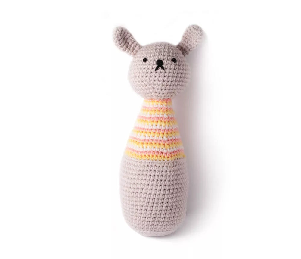 Rabbit & Bear Handmade Amigurumi Stuffed Toy Knit Crochet Doll VAC