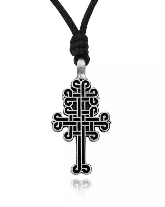 New Tree of Life Celtic Cross Silver Pewter Charm Necklace Pendant Jewelry