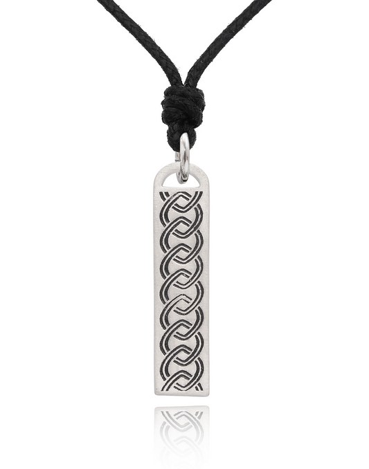 Celtic Tribal Silver Pewter Charm Necklace Pendant Jewelry