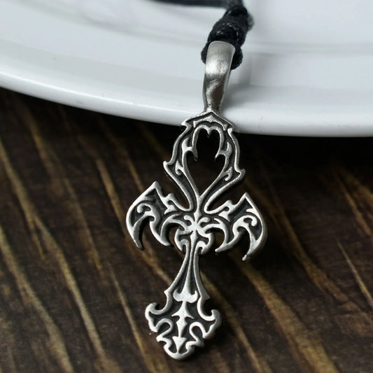 Classic Celtic Cross Silver Pewter Charm Necklace Pendant Jewelry