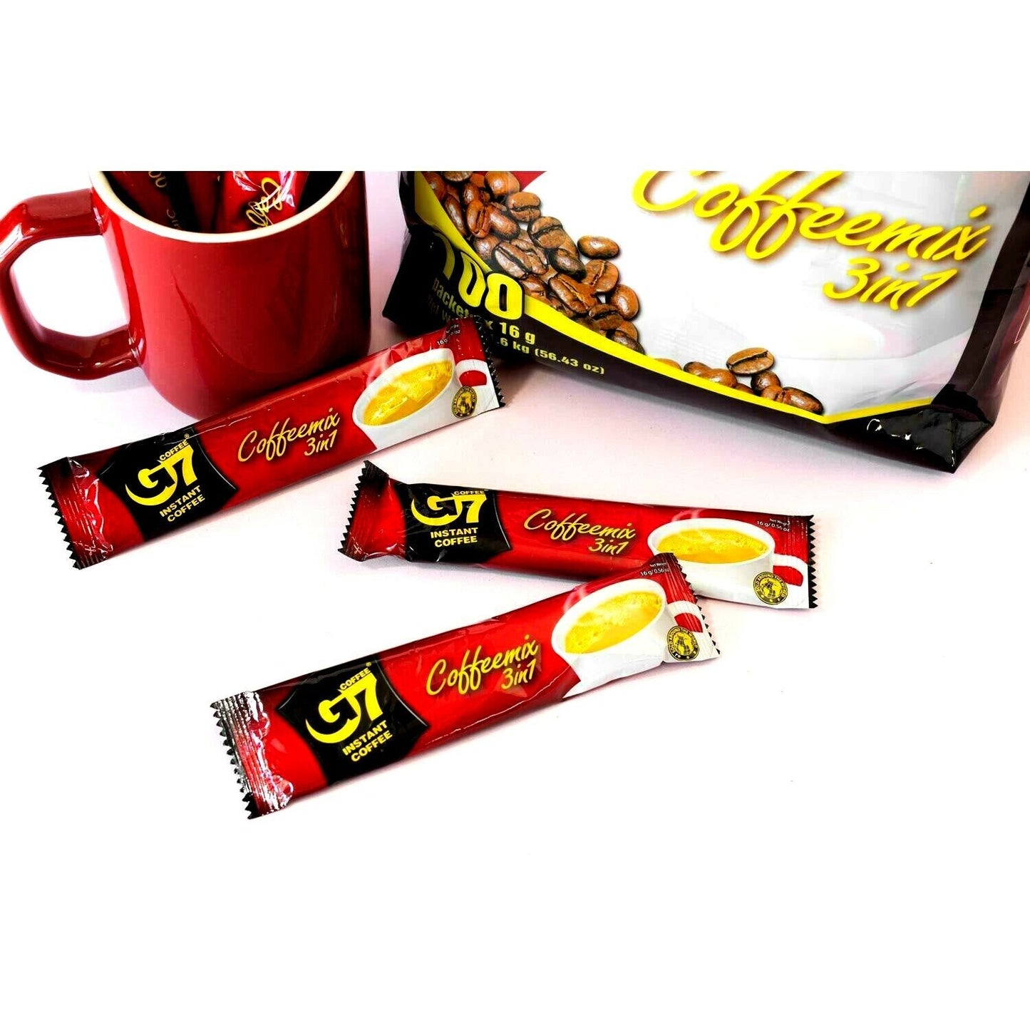 Trung Nguyen G7 3In1 Instant Coffee Viet Nam 21/ 50/ 100 Packets VietsWay Seller
