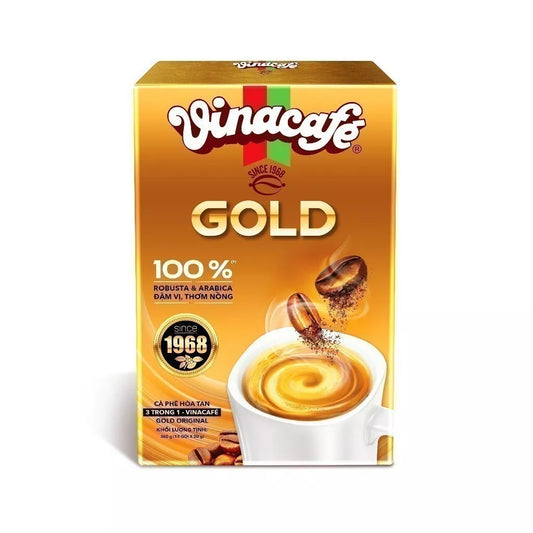 Vinacafe 3in1 Gold Original Instant Vietnamese Coffee Since 1968 18 Sachets 360g