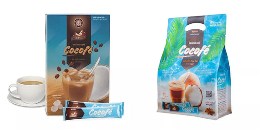 REXSUN Vietnamese Instant Delight Coconut Coffee 160G & 480G VietsWay