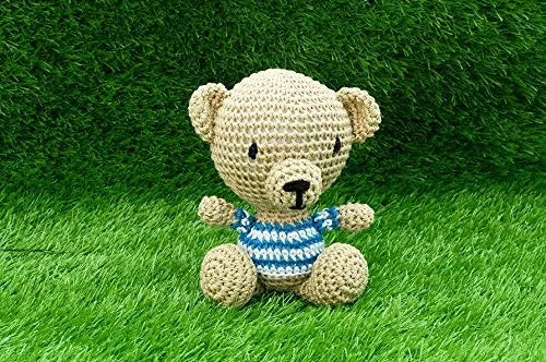 Cute Bear Handmade Amigurumi Stuffed Toy Knit Crochet Doll VAC