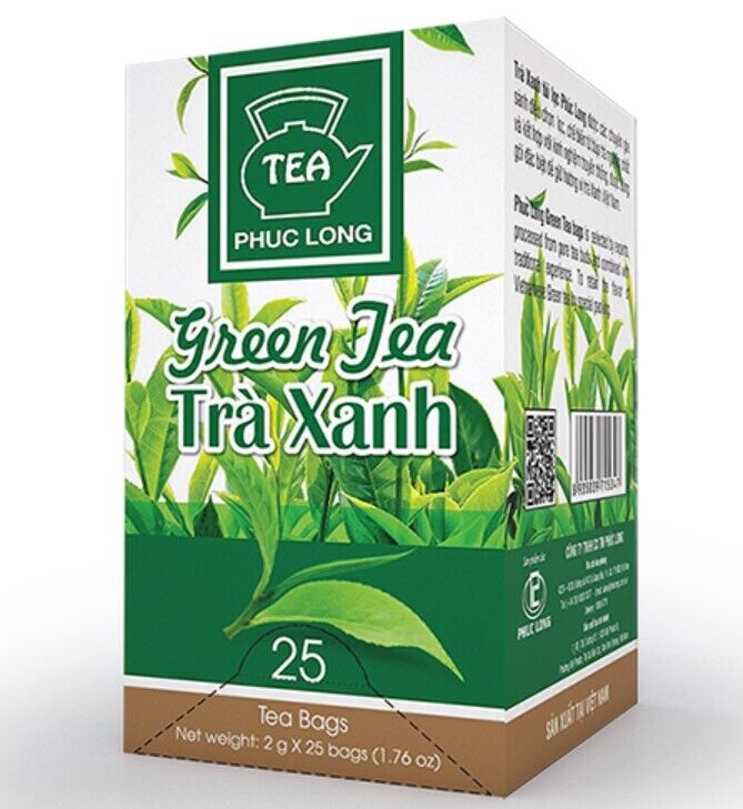 Box of Phuc Long Tea 25 Bags Vietnamese Herbal Vietnam Choose Style by VietsWay