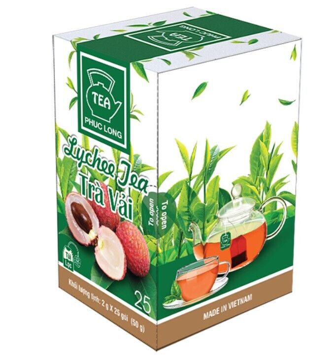 Box of Phuc Long Tea 25 Bags Vietnamese Herbal Vietnam Choose Style by VietsWay