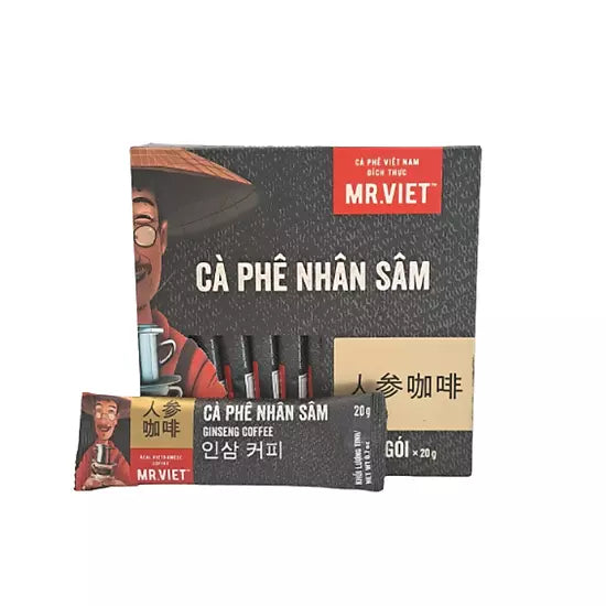 Mr. Viet Vietnamese Instant Coffee  4in1 / 3in1 / 2in1 Cappuccino / Black Americano/ Ginsheng Coffee