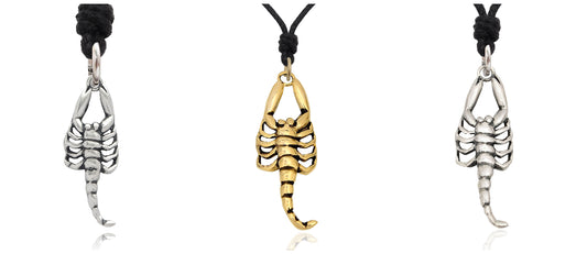 New Scorpion 92.5 Sterling Silver Pewter Gold Brass Necklace Pendant Jewelry