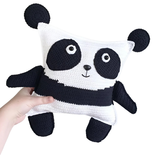 Panda Handmade Amigurumi Stuffed Toy Knit Crochet Doll VAC