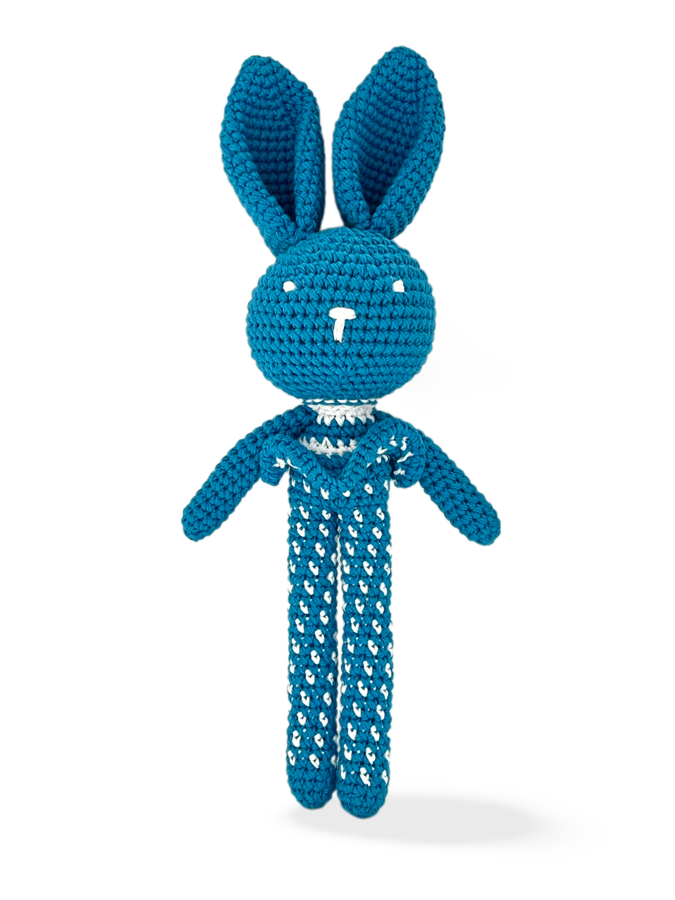 Cute Long-legged Rabbit Handmade Amigurumi Stuffed Toy Knit Crochet Doll VAC