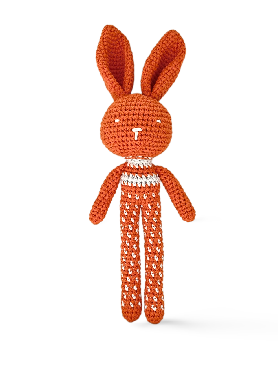 Cute Long-legged Rabbit Handmade Amigurumi Stuffed Toy Knit Crochet Doll VAC