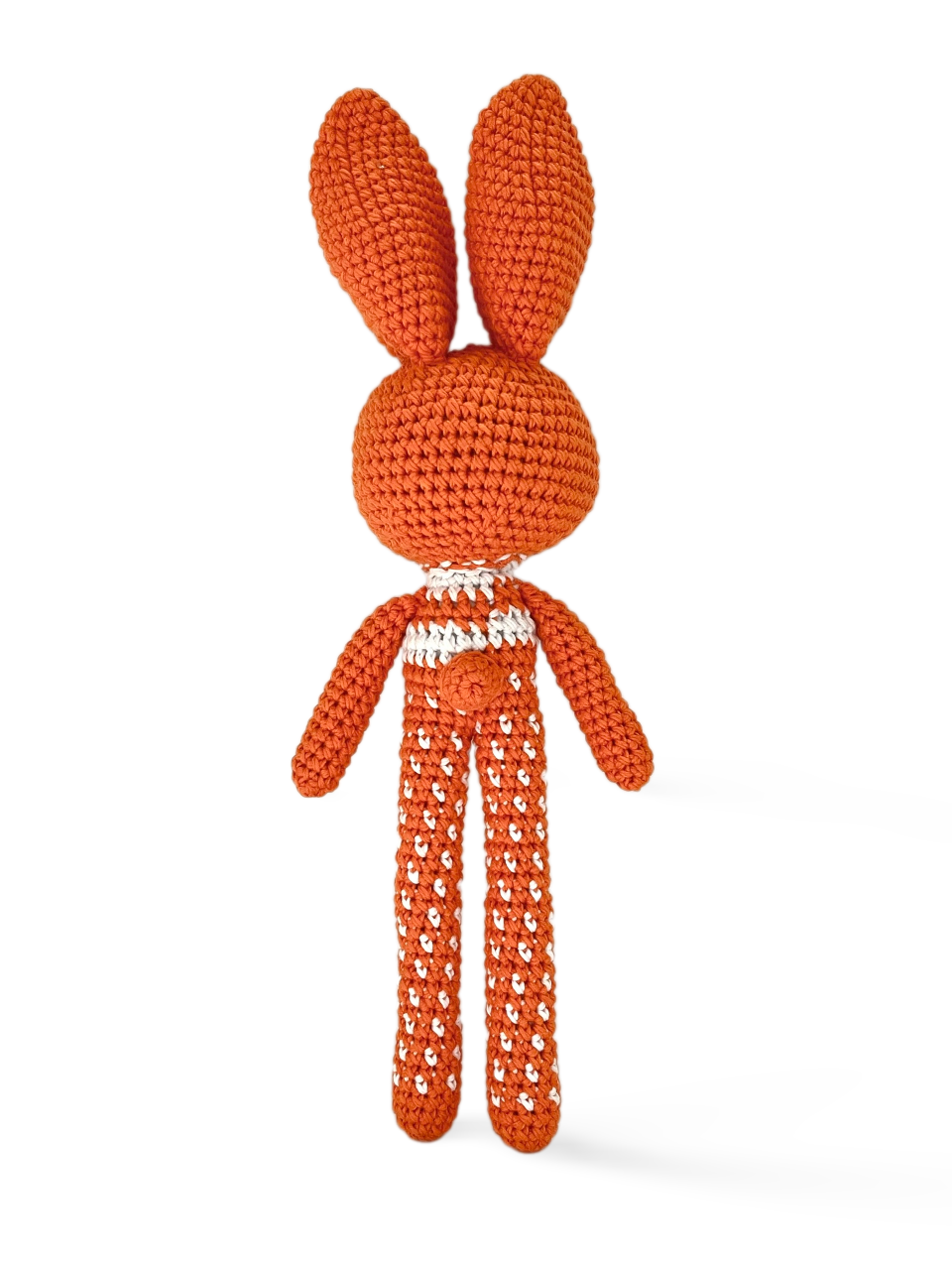 Cute Long-legged Rabbit Handmade Amigurumi Stuffed Toy Knit Crochet Doll VAC