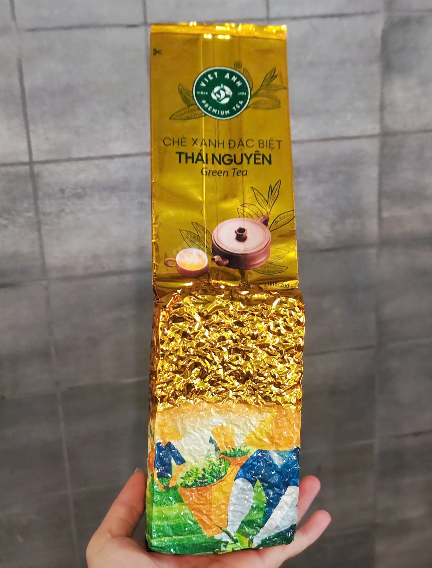 Viet Anh Tea -Thai Nguyen, Tan Cuong Green Tea Bag High Quality Chè Xanh Đặc Biệt, Trà Tân Cương