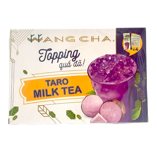 Vietnamese Taro Iced Milk Tea with Topping 400G Wang Cha VietsWay USA Seller