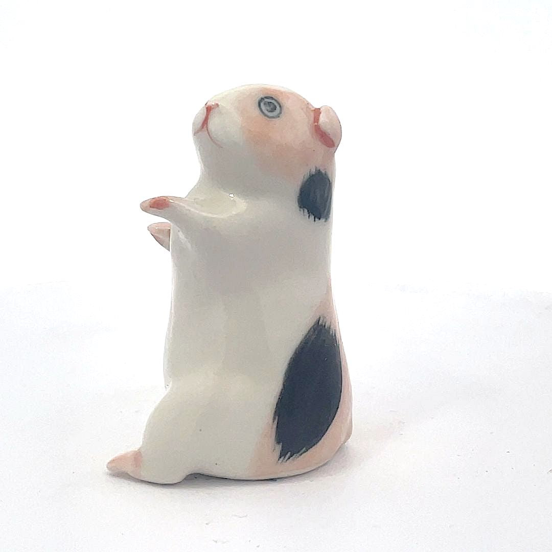 Guinea Pigs Ceramic Figurines Animal Miniature Collectible Decor