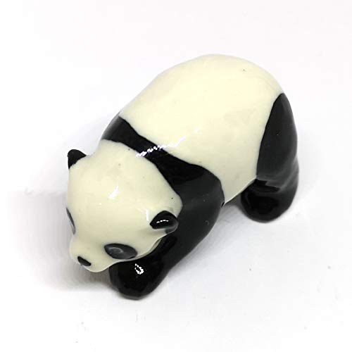 Ceramic Panda Figurine Animal Craft Miniature Collectible Porcelain DIY Gift