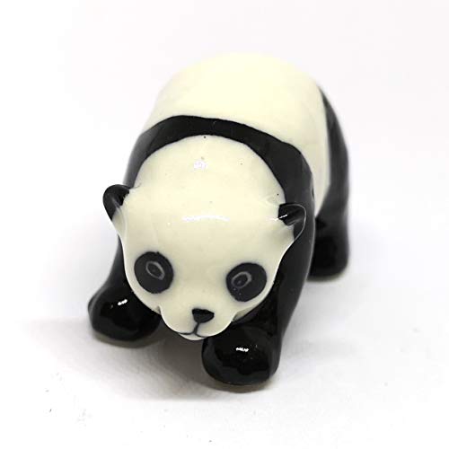 Ceramic Panda Figurine Animal Craft Miniature Collectible Porcelain DIY Gift