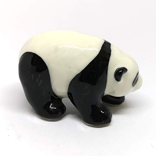 Ceramic Panda Figurine Animal Craft Miniature Collectible Porcelain DIY Gift