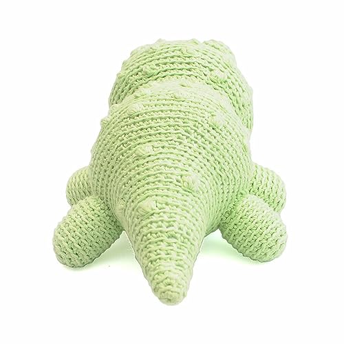 Green Chubby Crocodile Handmade Amigurumi Stuffed Toy Knit Crochet Doll VAC