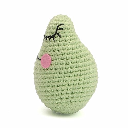 Frog Head with Blushed Cheeks Handmade Amigurumi Stuffed Knit Crochet Doll VAC