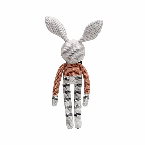 Mister Long-legged Bunny Handmade Amigurumi Stuffed Toy Knit Crochet Doll VAC