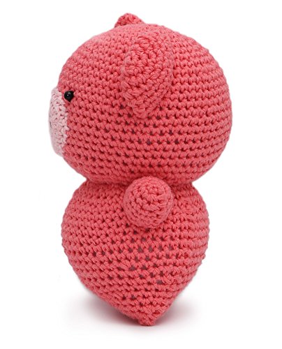 Pink Pig Handmade Amigurumi Stuffed Toy Knit Crochet Doll VAC