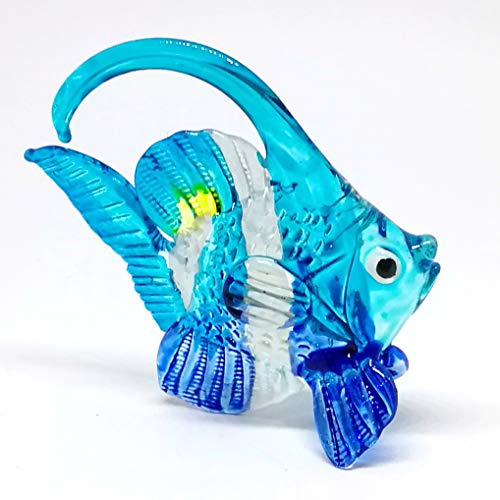 Blown Glass Fish Figurine Animal Tropical Handicraft Miniatures Aquarium Decor