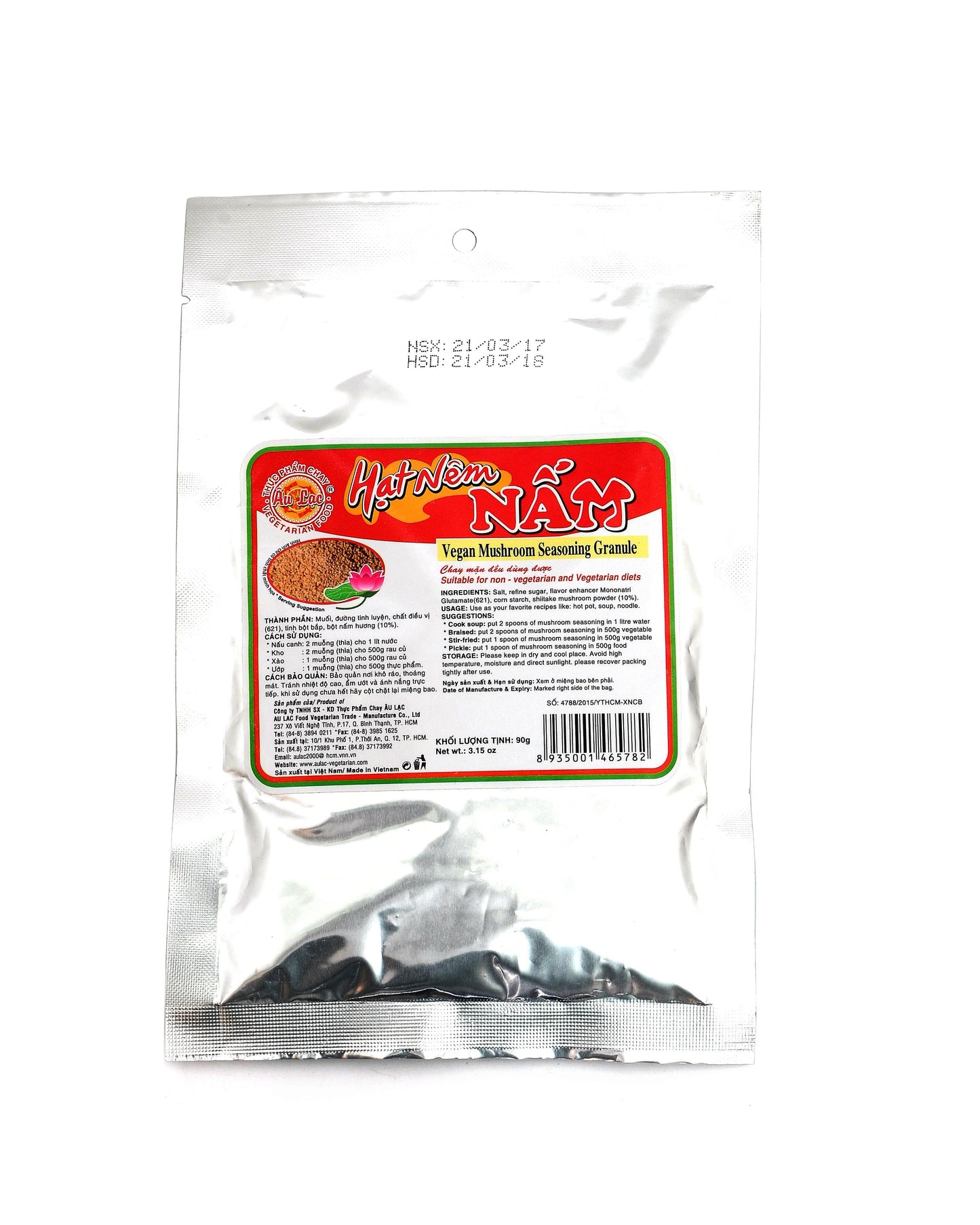 Au Lac Vegan Mushroom Seasoning Granule - Suitable For Non – vegetarians and Vegetarians.