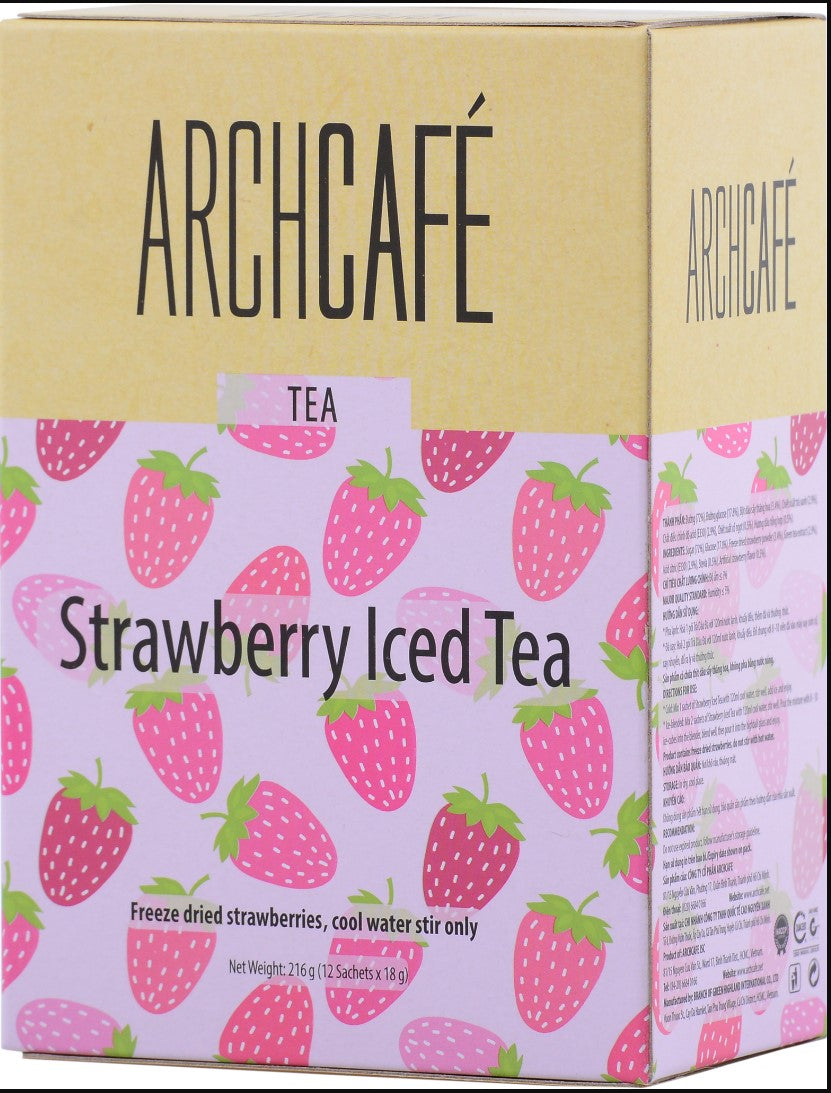 Iced-T Vietnamese instant drink by Archcafe Peach or Strawberry 12