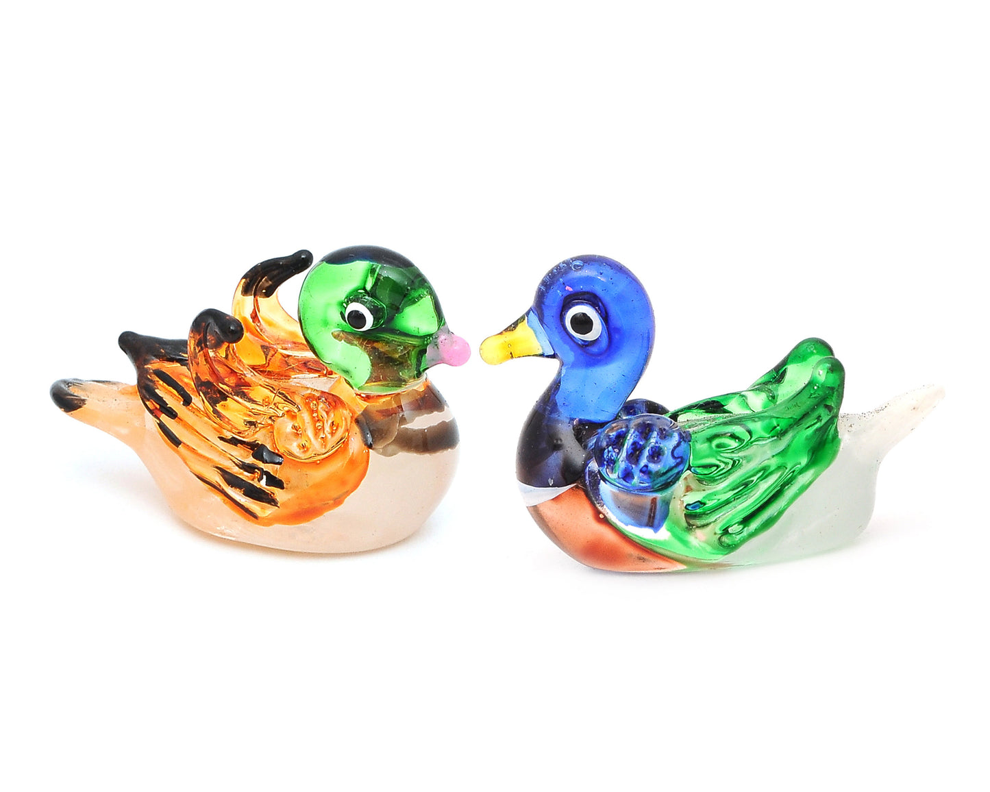 Vietguild's  Ducks Handmade Vietnamese Glass Figurine Statue