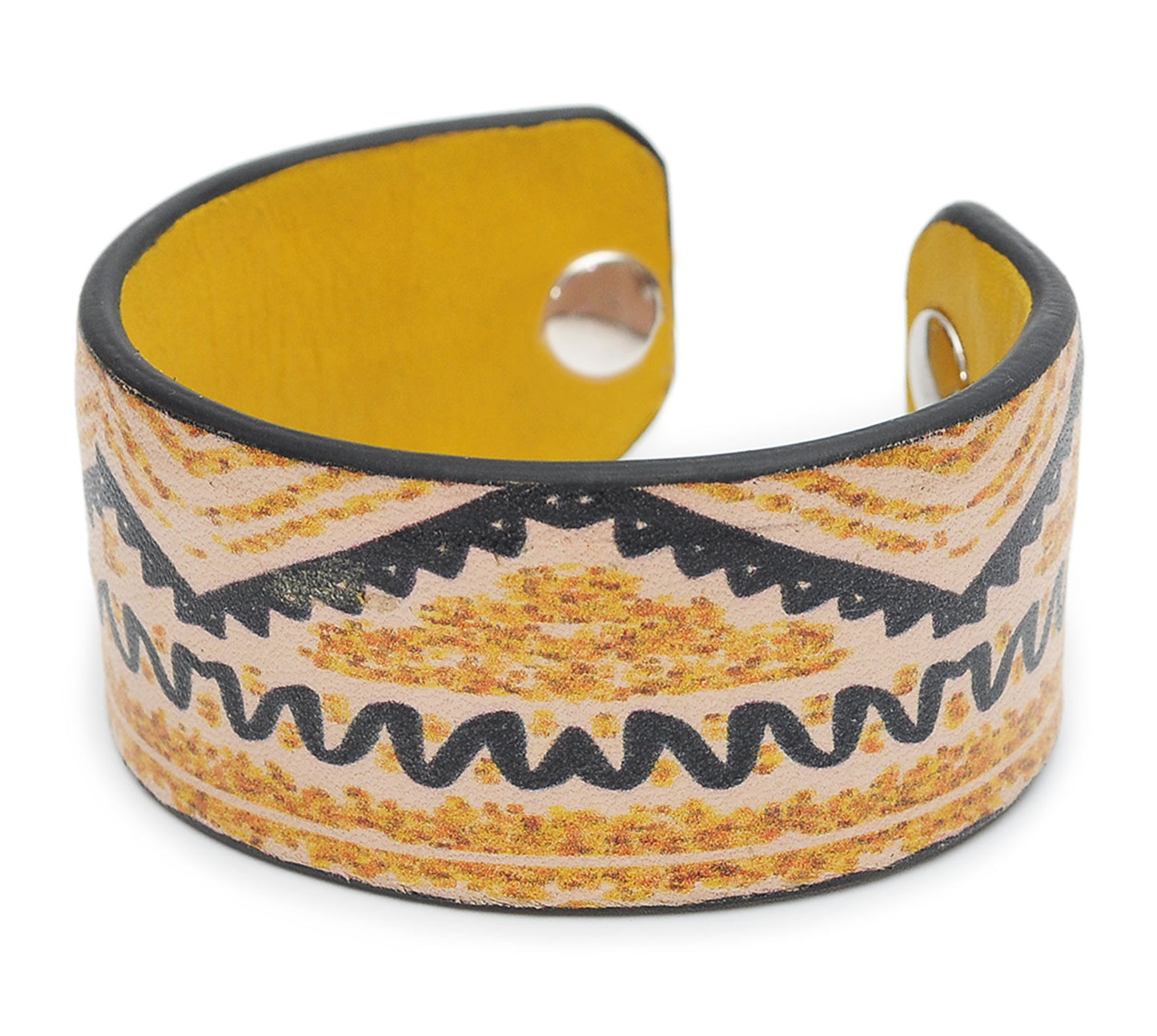 Multicolor Aztec Patterns Print Handmade Leather Bracelet Jewelry HLB_01