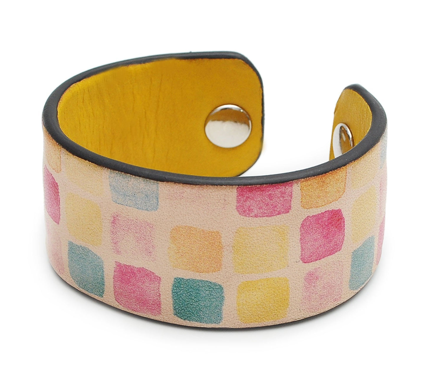 Watercolor Lovely Patterns Print Handmade Leather Bracelet Jewelry HLB_01